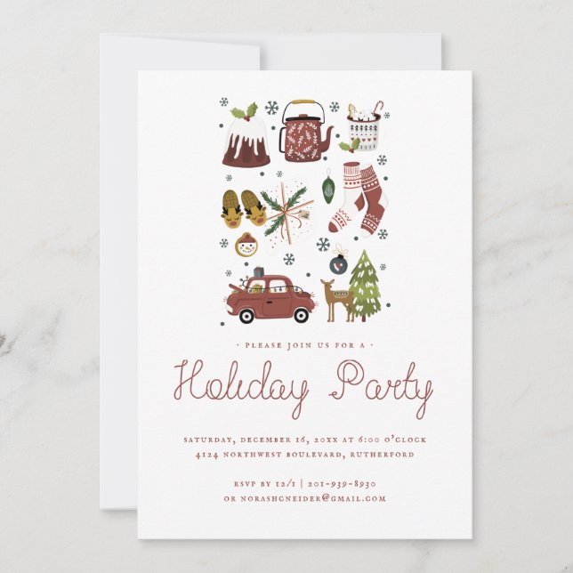 Holiday Cheer | Christmas Hygge Illustration Party (Devant)