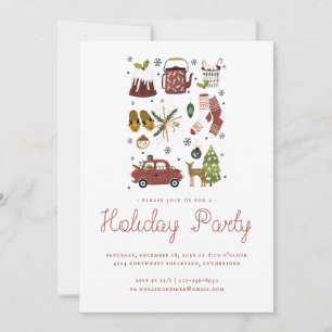 Holiday Cheer   Christmas Hygge Illustration Party