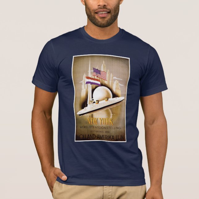 Holland Amerika New York Poster T-shirt (Devant)