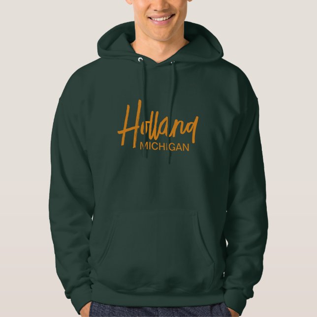 Holland Michigan Sweat - shirt à capuche imprimé (Devant)