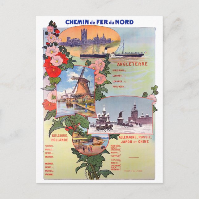 Holland trainlines voyage vintage Carte postale (Devant)