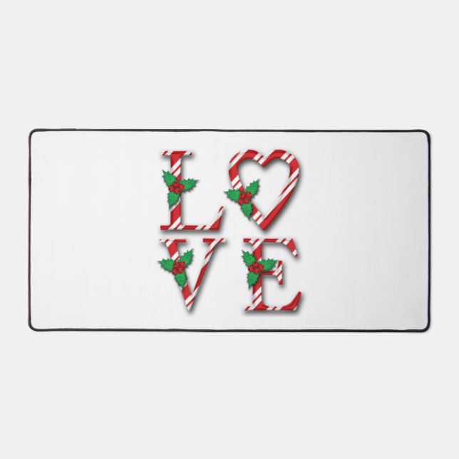 Holly Berries Sucre de canne Stripes Amour Noël (Recto)