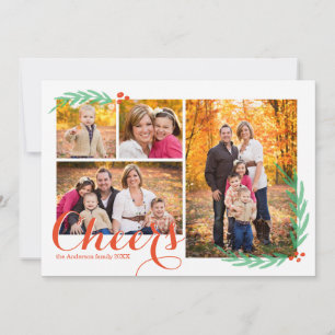 Holly Berry salue le Carte photo de vacances