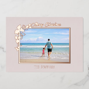Holly et Ivy Neutral Foil Carte de vacances