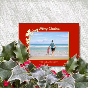 Holly et la carte de vacances Ivy Trim Foil