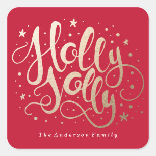 Holly Jolly Autocollants de vacances