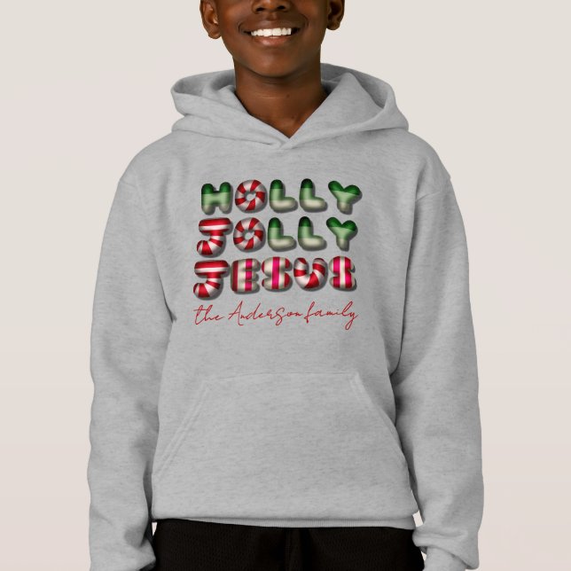 Holly Jolly Jésus 3D optique gras candy enfants (Devant)