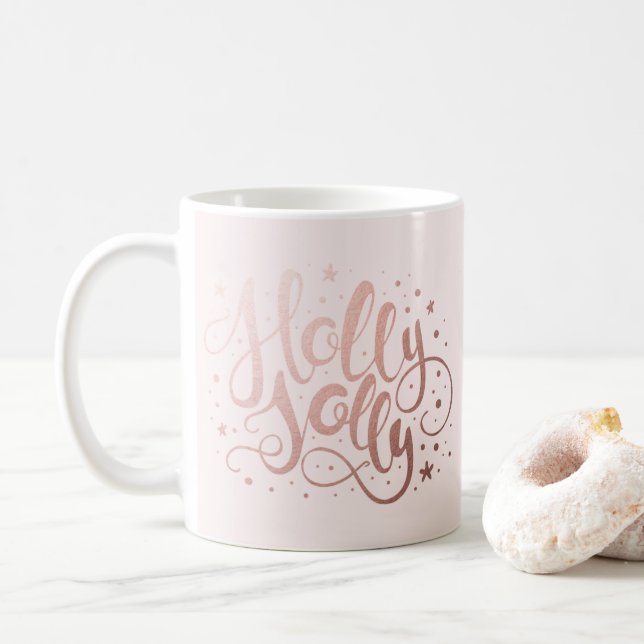 Holly Jolly | Mug de café de vacances (Avec donut)