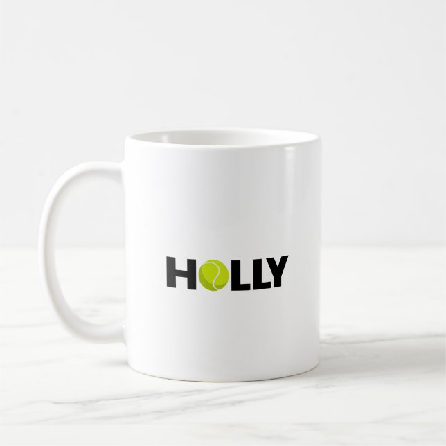 Holly Tennis Coffee Mug (Gauche)