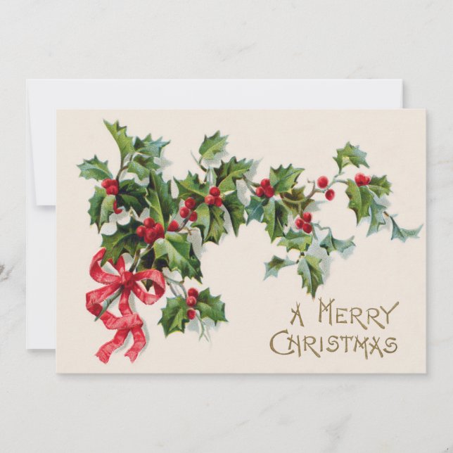 Holly Winterberry Ruban Rouge (Devant)
