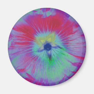 Hollyhock Fleur Lumière lumineuse Magnet