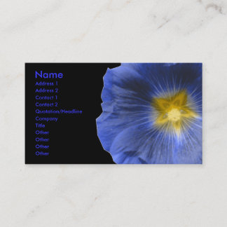 Hollyhock Flower Carte de visite personnalisable