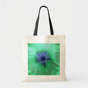 Hollyhock Flower Green Budget Sac fourre-tout
