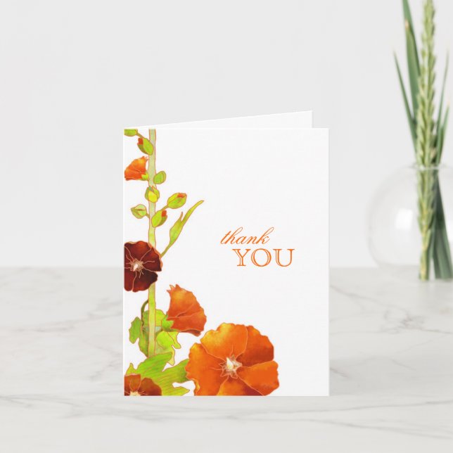 Hollyhock Garden Wedding Merci (Devant)