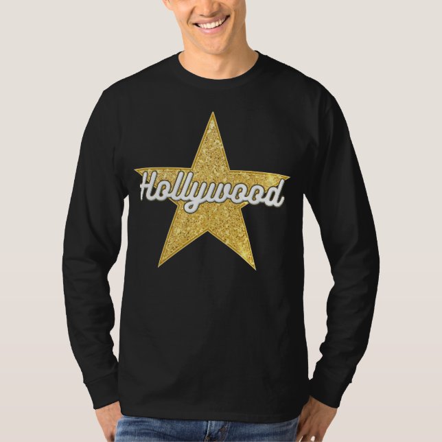 Hollywood Boulevard Script et Star T-Shirt (Devant)