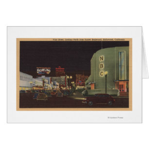 Hollywood, CA - rue de vigne de coucher du soleil