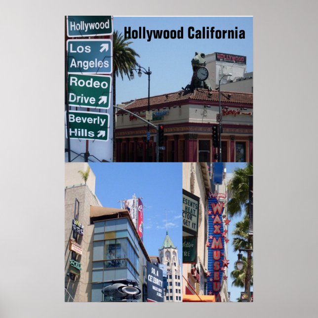 HOLLYWOOD, CALIFORNIA  poster (Devant)