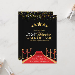 Hollywood Fame Red Carpet Volontaire Invitation