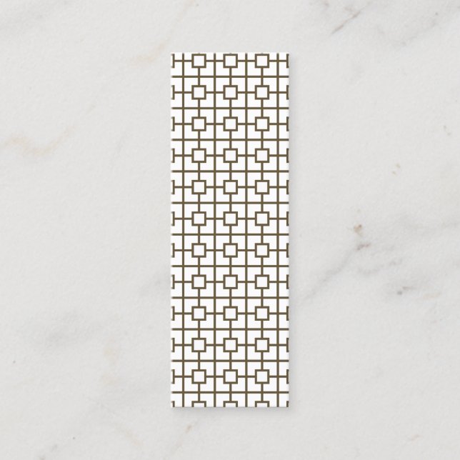 HOLLYWOOD GLAM Carte de visite mince (Devant)