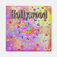 Hollywood Lucky Golden Magnet