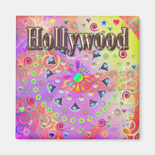 Hollywood Lucky Golden Magnet (Devant)
