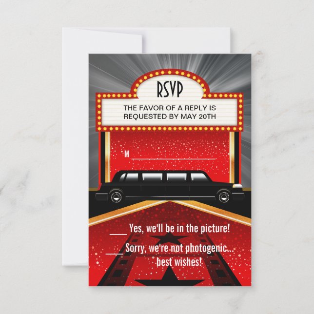 Hollywood Red Carpet RSVP (Devant)