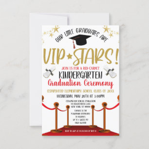 Hollywood Red Carpet thème Graduation Invitation