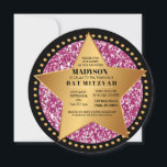 HOLLYWOOD STAR Pink Bar Bat mitzvah Invitation<br><div class="desc">BIENVENUE ! ! ! Je peux vous aider personnellement avec votre commande ! Demande-moi quoi que ce soit ! TOUT est personnalisable ! Toutes mes créations sont des oeuvres originales ONE-OF-A-KIND conçues par moi ! Vous ne pouvez les trouver ici ! N'hésitez pas à m'envoyer un courriel à l'adresse suivante...</div>