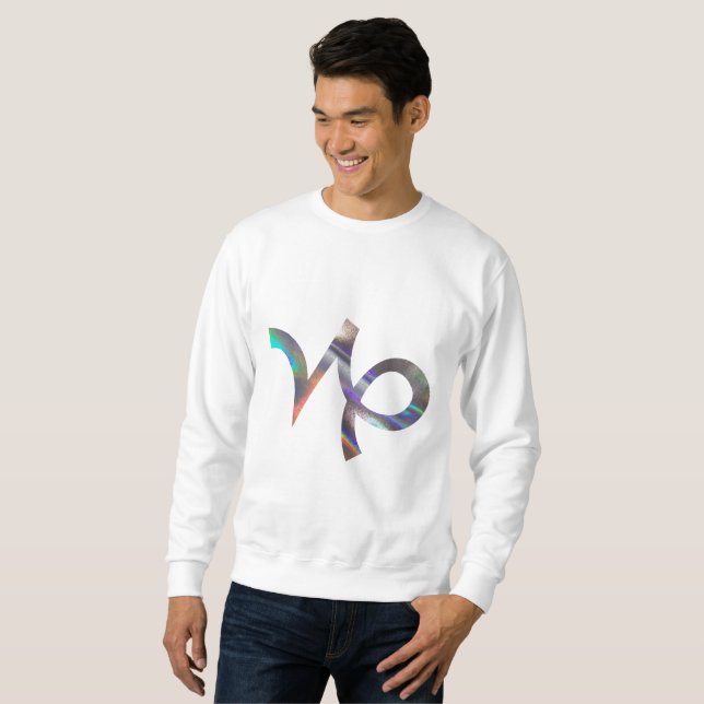 hologramme Capricorn homme sweatshirt (Devant entier)