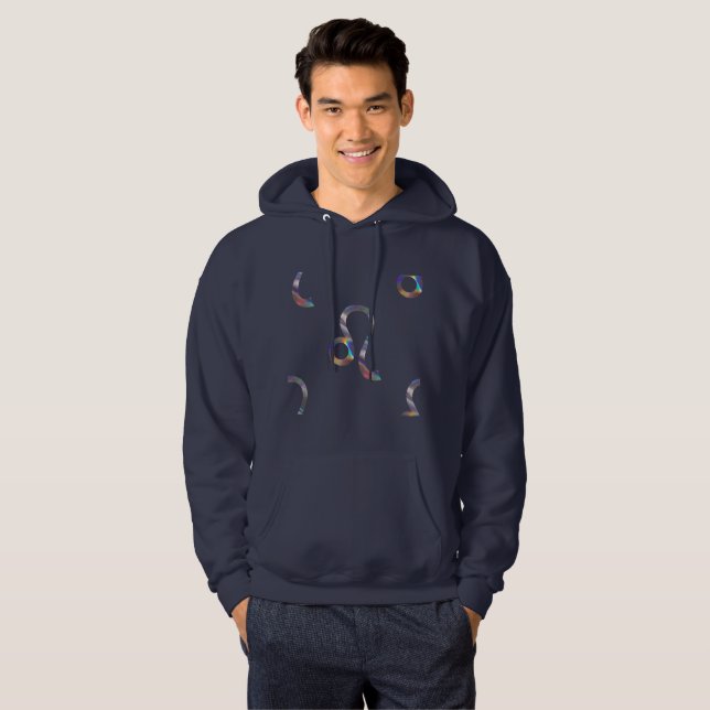 hologramme leo sweat - shirt à capuche sweatshirt  (Devant entier)