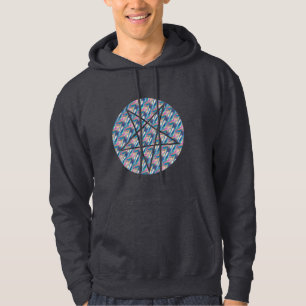 hologramme pentagram sweat - shirt à capuche sweat