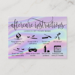 Holographe carte de postprise en charge Eclash ext