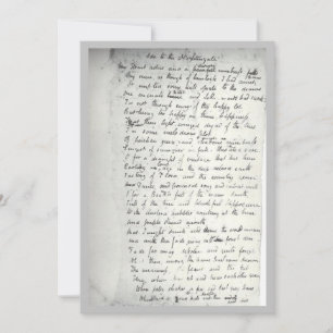 Holographe de l'Ode de Keats à un cautingale