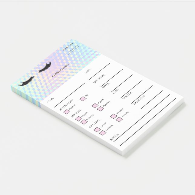 Holographic Lash Client  Post-it® Notes (Incliné)