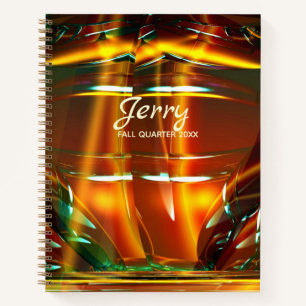 Holographie, Caramel, Carnet spiral jaune