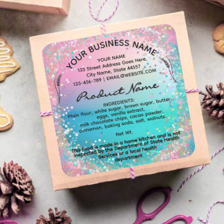 Holographique Cottage Law étiquette alimentaire au