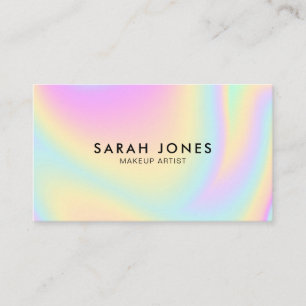 Holographique moderne minimaliste Carte de visite