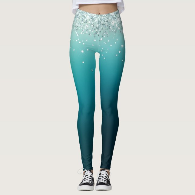 Holographique noël Leggings (Devant)
