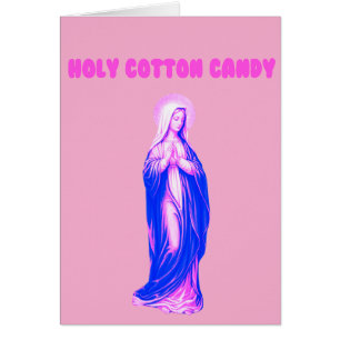 Holy Cotton Candy Vierge Marie Rose et Bleue