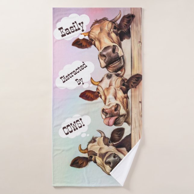 Holy Cow a Custom Print (Serviette de bain)