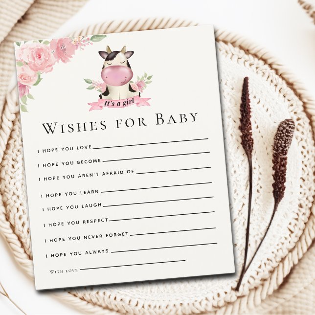 Holy Cow It's a Girl Cute Cow Baby shower (Créateur téléchargé)