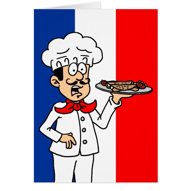 Holy Crepe French Flag 50th Birthday Card (Devant)