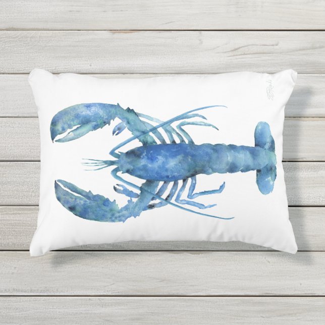 Homard bleu Accueil Coussin d'accents (Devant)