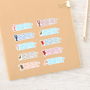 Homard Crabes Sea Life Retour Adresse Stickers