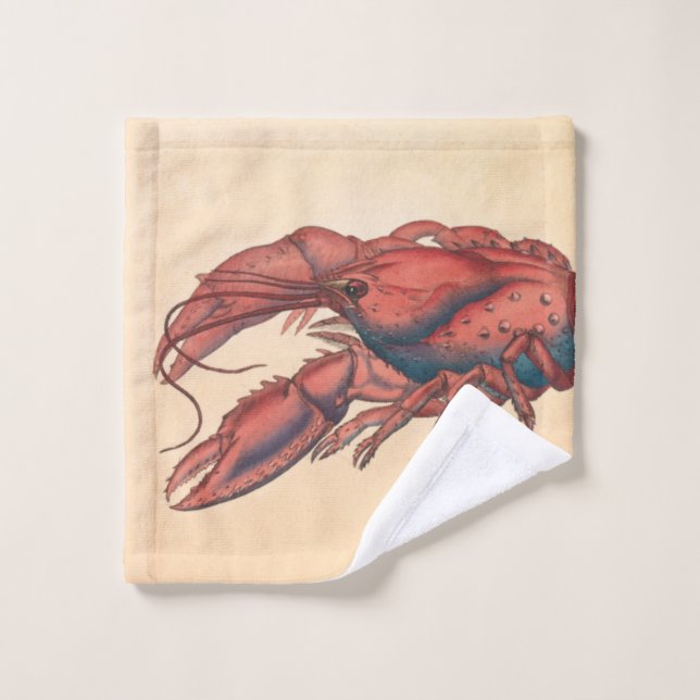 Homard dentelé de James Sowerby  (Gant de toilette)