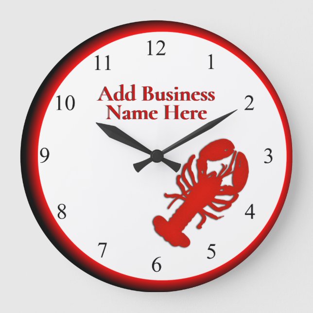 Homard Horloge professionnelle personnelle Numéros (Recto)