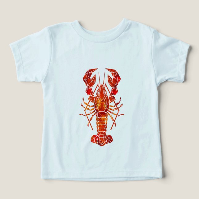 Homard polygonal rouge (Design Recto)