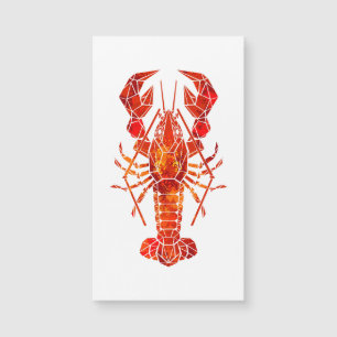 Homard polygonal rouge