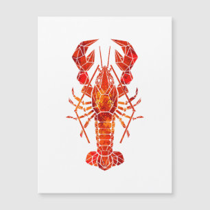 Homard polygonal rouge