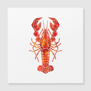Homard polygonal rouge